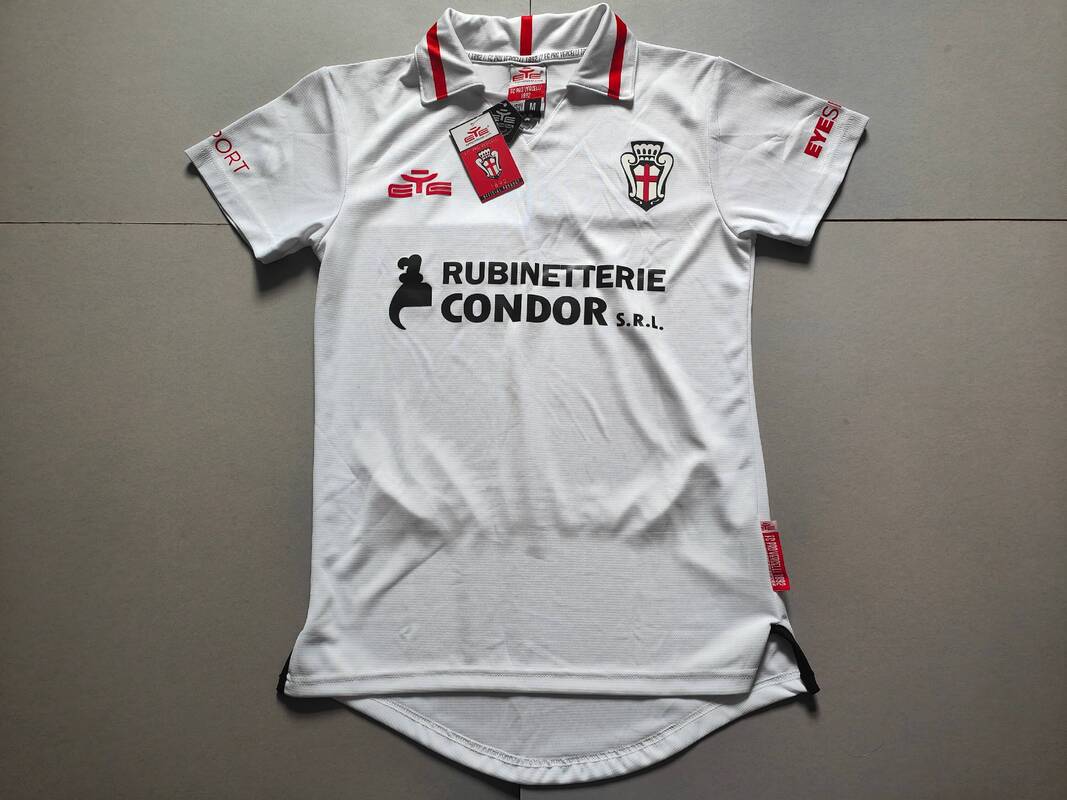 F.C. Pro Vercelli 1892 Home 2020/2021 Football Shirt Manufactured By EYE Sport. The Club Plays Football In Italy.