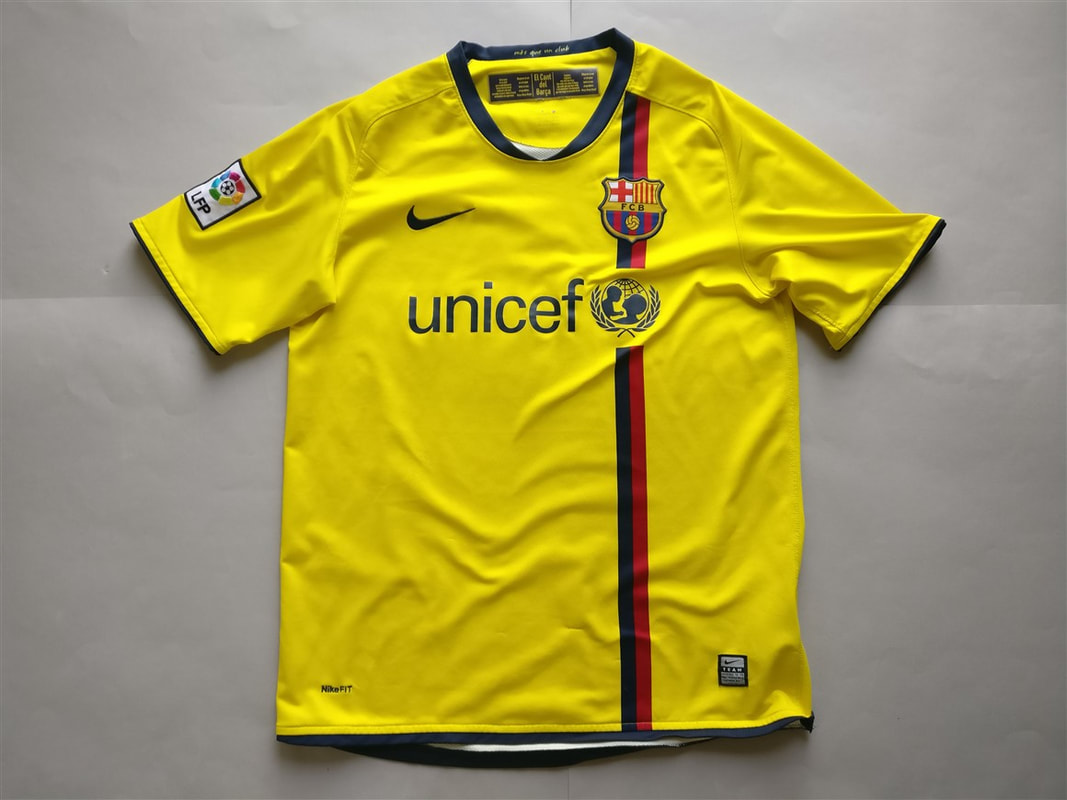 FC Barcelona Away 2008/2009 Shirt. Club Football Shirts.