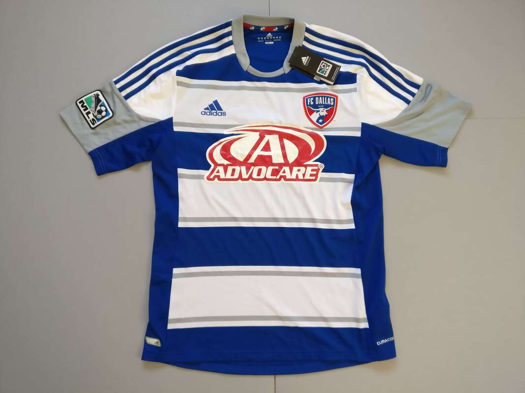 FC Dallas Away 2013/2014 Football Shirt Manufactured By Adidas. The Club Plays Football In the USA.