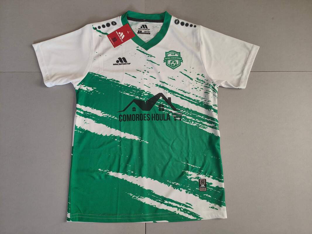 FC Mitsoudje Home 2021/2022 Football Shirt Manufactured By MNCSPORTiF. The Club Plays Football In Comoros.