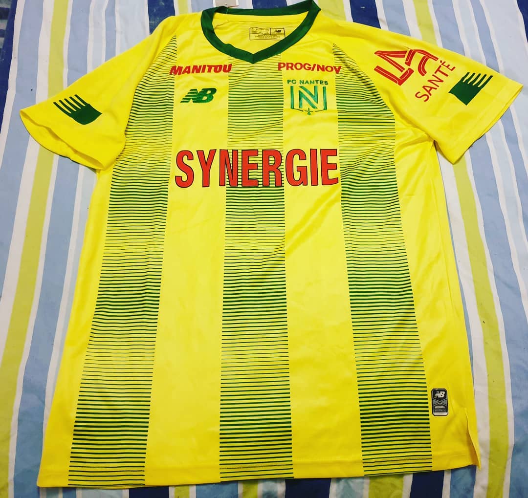 FC Nantes Home 2019/2020 Shirt. Club Football Shirts.