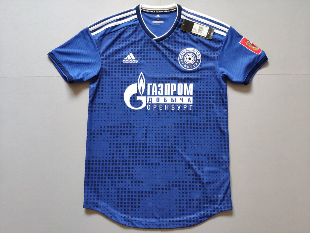 FC Orenburg Home 2019/2020 Football Shirt Manufactured By Adidas. The Club Plays Football In Russia.