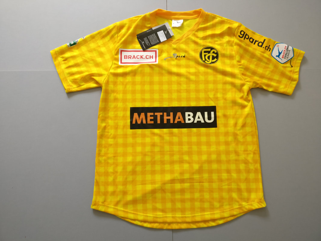 FC Schaffhausen Home 2014/2015 Football Shirt Manufactured By Gpard. The teams plays football in Switzerland.