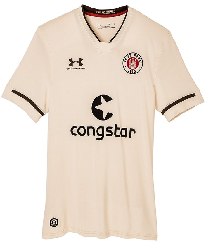 FC St. Pauli Away 2020/2021 Football Shirt Manufactured By Under Armour. The Club Plays Football In Germany.