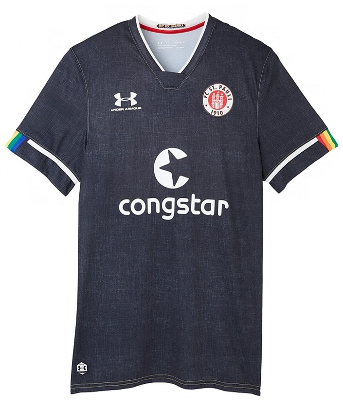 FC St. Pauli Third 2020/2021 Football Shirt Manufactured By Under Armour. The Club Plays Football In Germany.