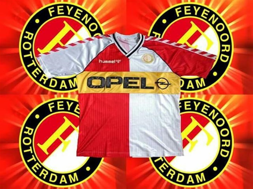 Feyenoord Home 1987 1989 Shirt. Club Footbal Shirts.