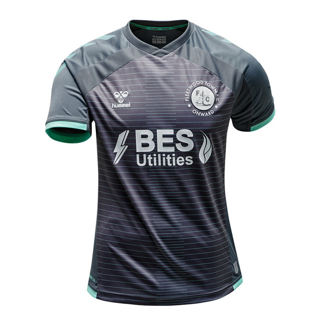 Fleetwood Town Away 2020/2021 Football Shirt Manufactured By Hummel. The Club Plays Football In League One.