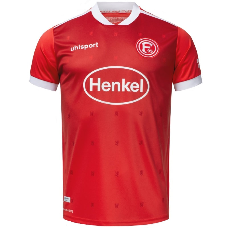 Fortuna Düsseldorf Home 2020/2021 Football Shirt Manufactured By Uhlsport. The Club Plays Football In Germany.