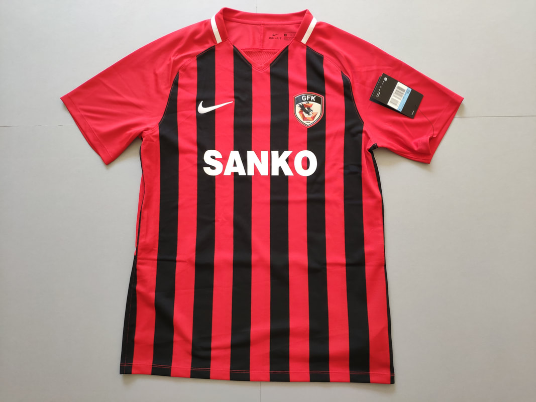 Gazişehir Gaziantep F.K. Home 2018/2019 Football Shirt Manufactured By Nike. The Club Plays Football In Turkey.