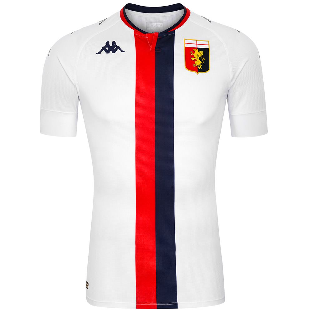 Genoa Away 2020/2021 Football Shirt Manufactured By Kappa. The Club Plays Football In Italy.