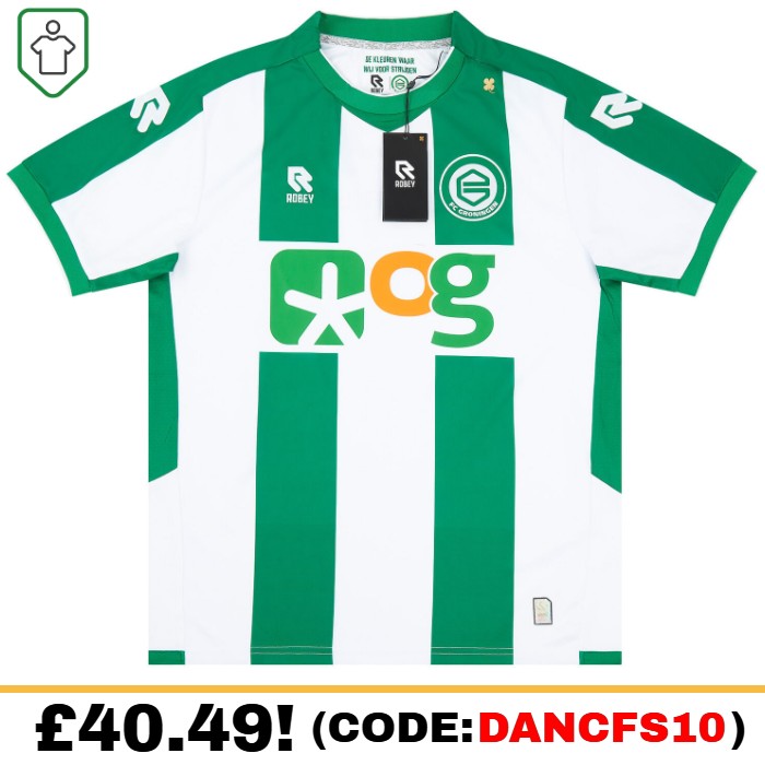 Groningen Home 2022/2023 Football Shirt Manufactured By Robey. The Club Plays In The Netherlands.