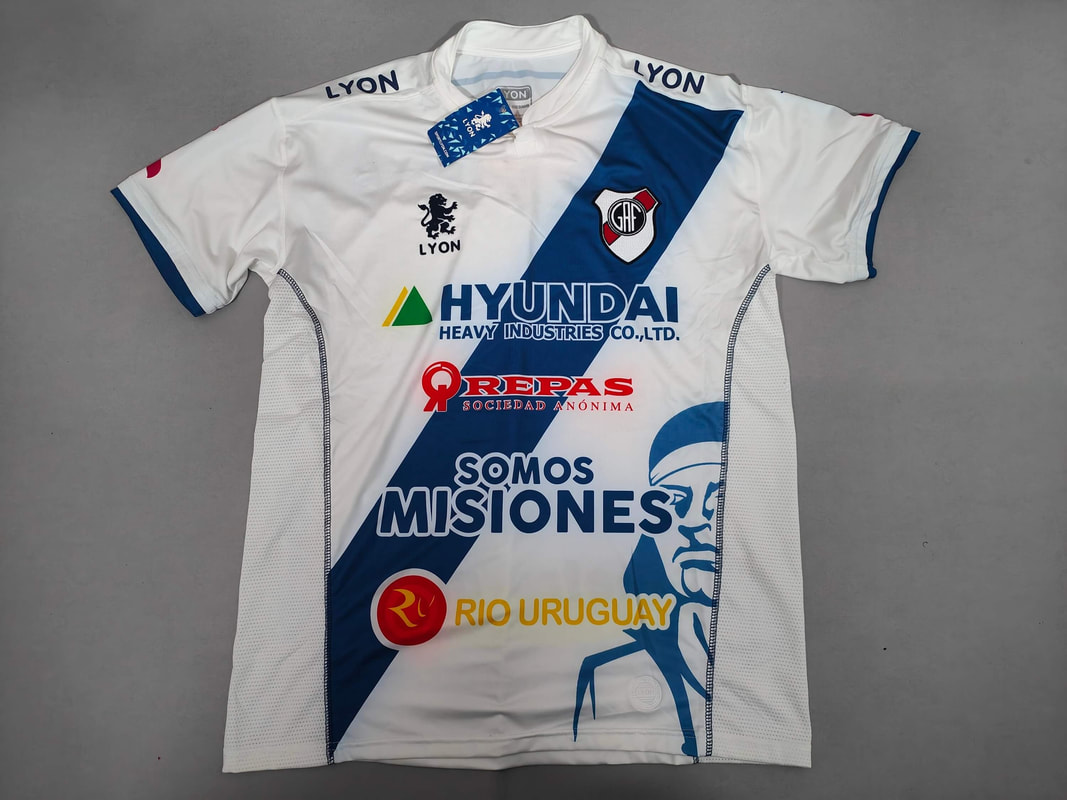Guarani Antonio Franco Away 2016 Football Shirt Manufactured By Lyon. The Club Plays Football In Argentina.