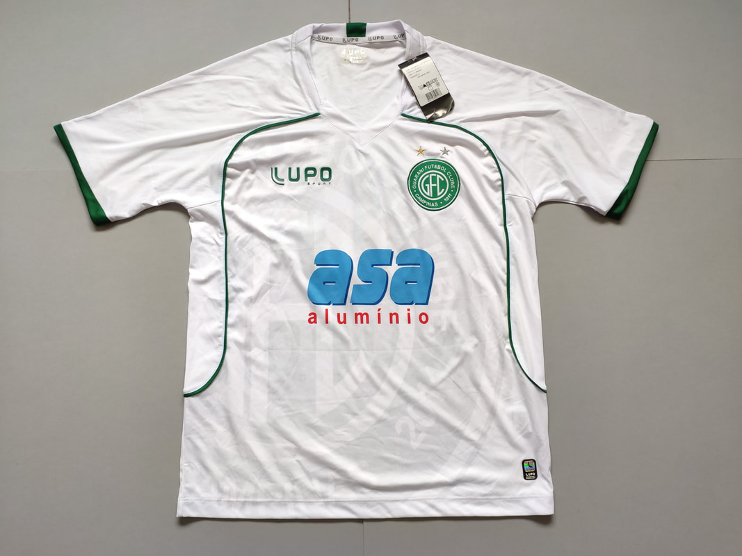 Guarani FC Away 2012 Football Shirt Manufactured By Lupo. The team plays football in Brazil.