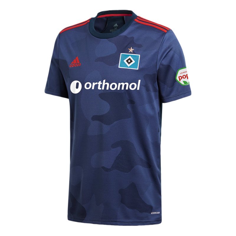 Hamburger SV Away 2020/2021 Football Shirt Manufactured By Adidas. The Club Plays Football In Germany.