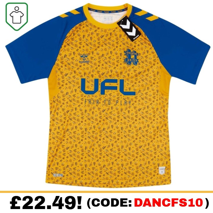 Hashtag United Home 2022/2023 Football Shirt Manufactured By Hummel. The Club Plays In England.