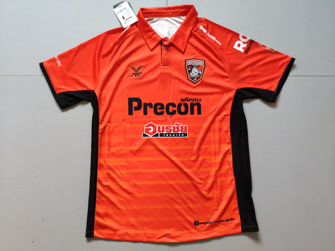 Huai Thalaeng United F.C. Home 2019 Football Shirt Manufactured By FBT. The Clubs Plays Football In Thailand.
