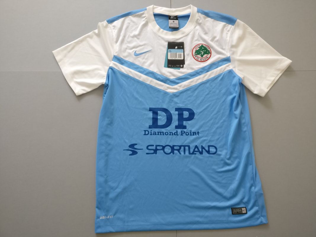 FC Elva Away 2013 Football Shirt Manufactured By Nike. The Club Plays Football In Estonia.