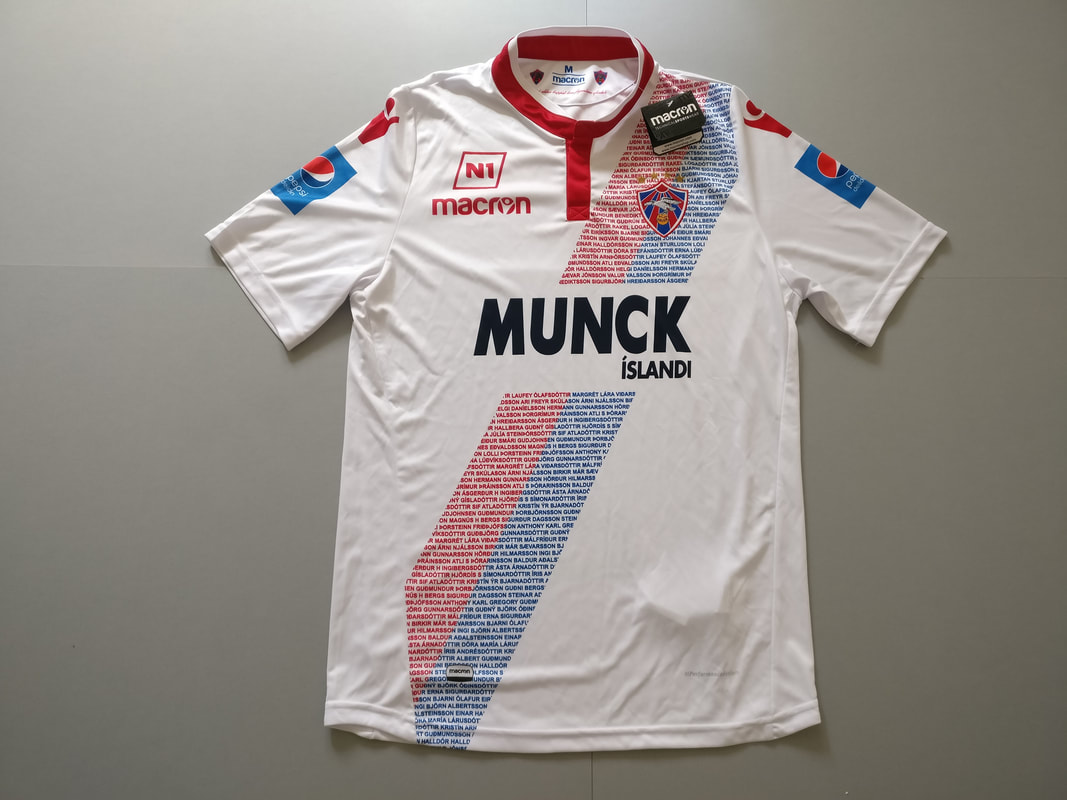 Valur Away 2018 Football Shirt Manufactured By Macron. The Club Plays Football In Iceland.