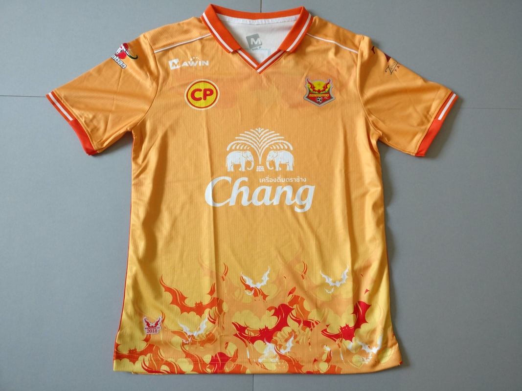 Sukhothai F.C. Home 2018 Football Shirt Manufactured By Mawin. The Team Plays Football In Thailand.