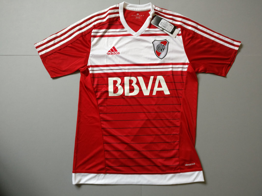 River Plate Away 2016/2017 Football Shirt Manufactured By Adidas. The Club Plays Football In Argentina.