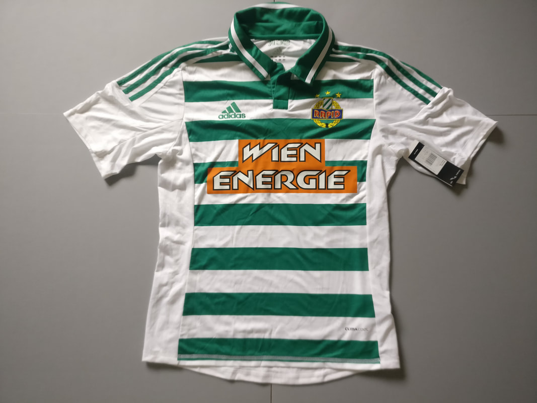 SK Rapid Wien Away 2013/2014 Football Shirt Manufactured By Adidas. The Team Plays Football In Austria.
