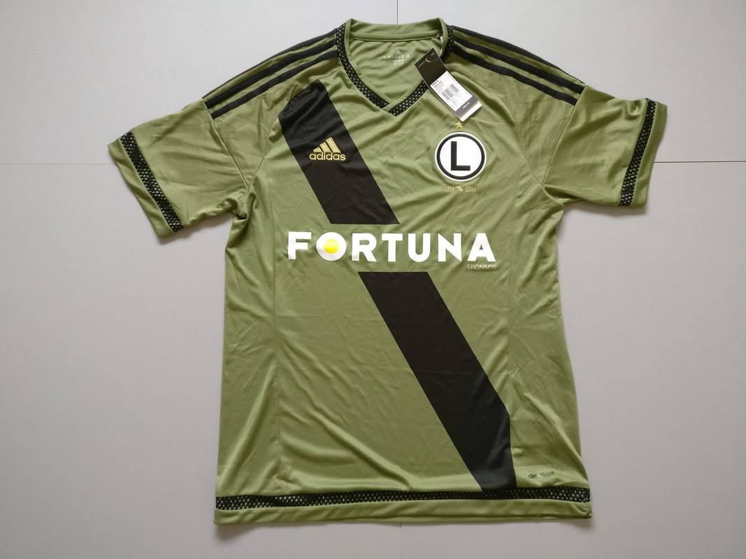 Legia Warszawa Away 2015/2016 Football Shirt​ Manufactured By Adidas. The Club Plays Football In Poland.