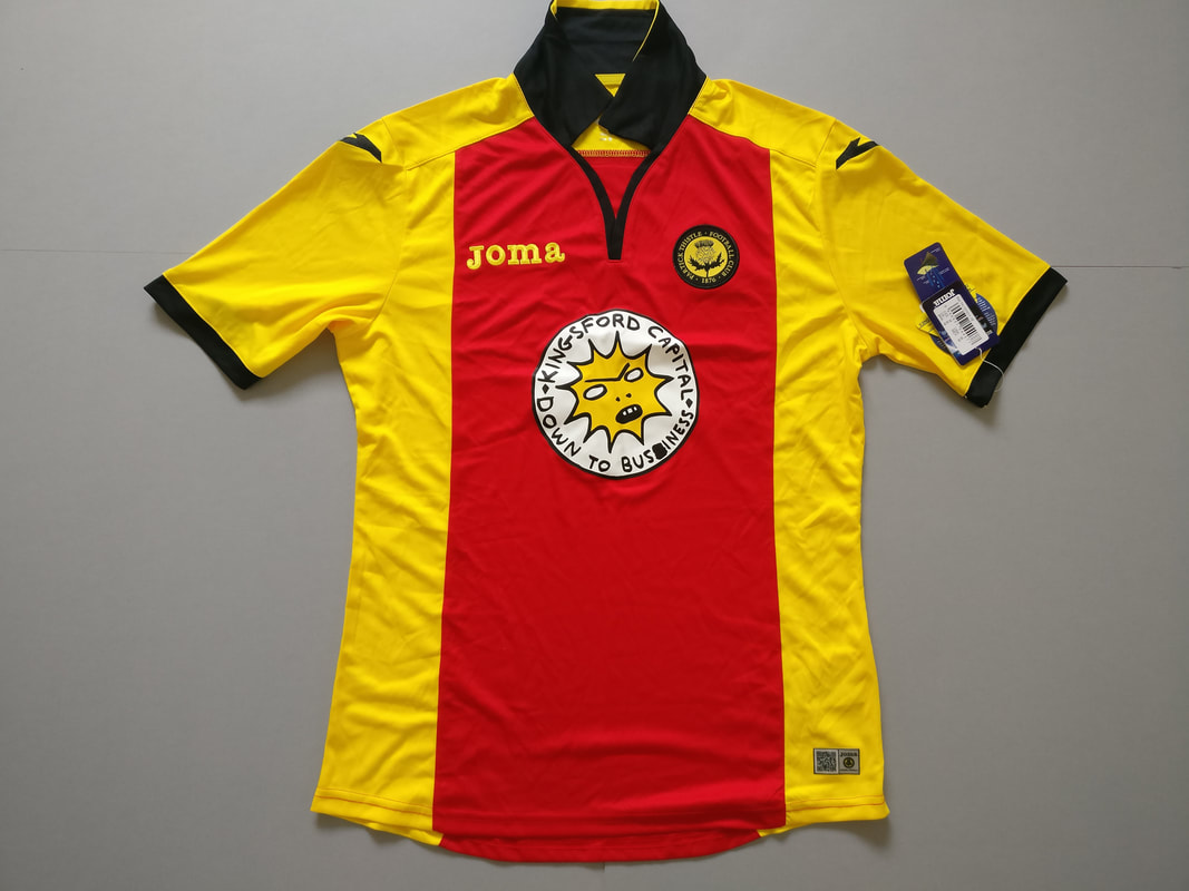 Partick Thistle F.C. Home 2016/2017 Football Shirt Manufactured By Joma. The Club Plays Football In Scotland.