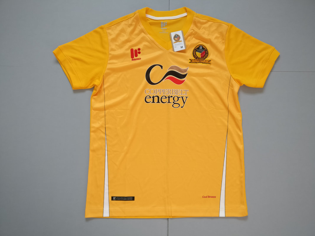 Power Dynamos F.C. Home 2017/2018 Football Shirt Manufactured By Mafro Sports. The Team Plays Football In Zambia.