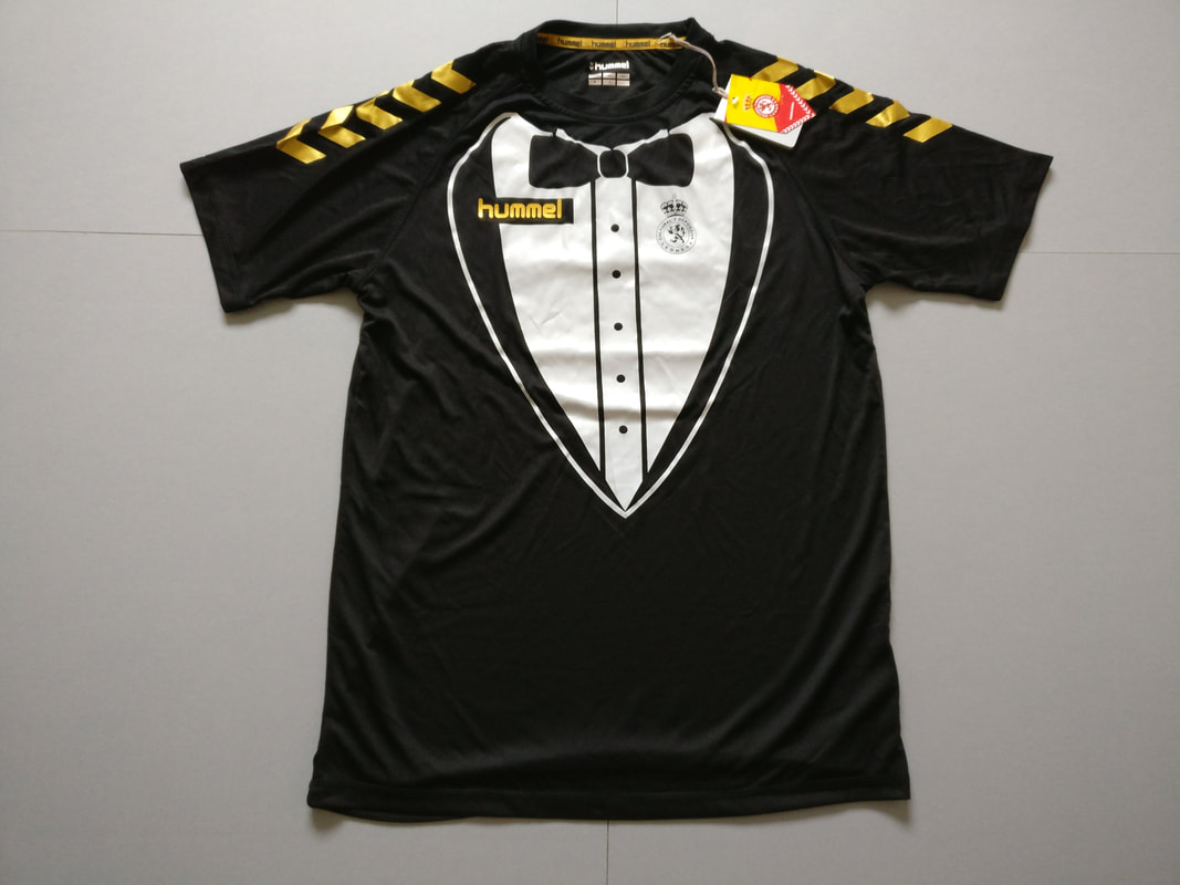 Cultural Y Deportiva Leonesa Charity 2014/2015 Football Shirt Manufactured By Hummel. The Club Plays Football In Spain.