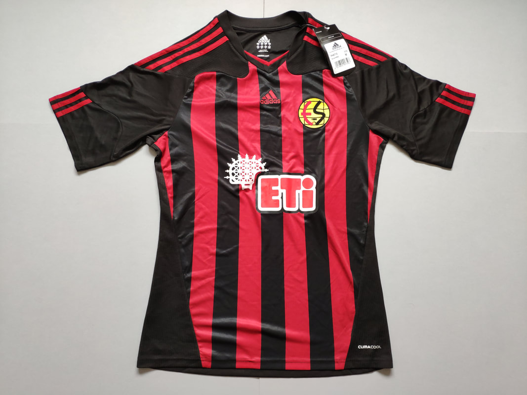 Eskişehirspor Home 2014/2015 Football Shirt Manufactured By Adidas. The Club Plays Football In Turkey.