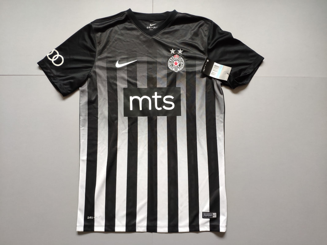 FK Partizan Home 2017/2018 Football Shirt Manufactured By Nike. The Club Plays Football In Serbia.