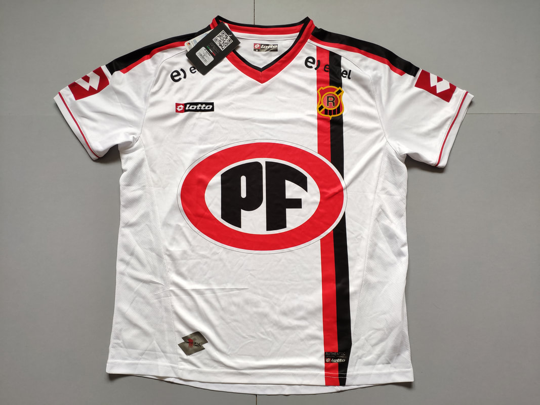 Rangers de Talca Away 2013 Football Shirt Manufactured By Lotto. The Club Plays Football in Chile.