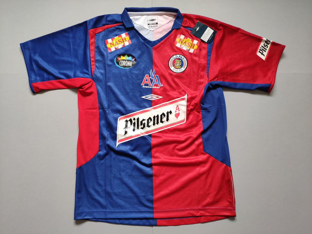 C.D. FAS Home 2005/2006 Football Shirt Manufactured By Umbro. The Club Plays Football In El Salvador.