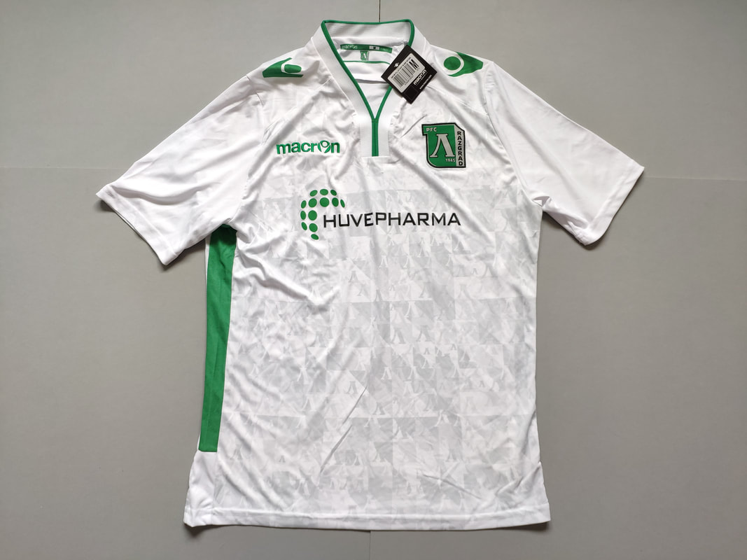 PFC Ludogorets Razgrad Away 2014/2015 Football Shirt Manufactured By Macron. The Team Plays Football In Bulgaria.