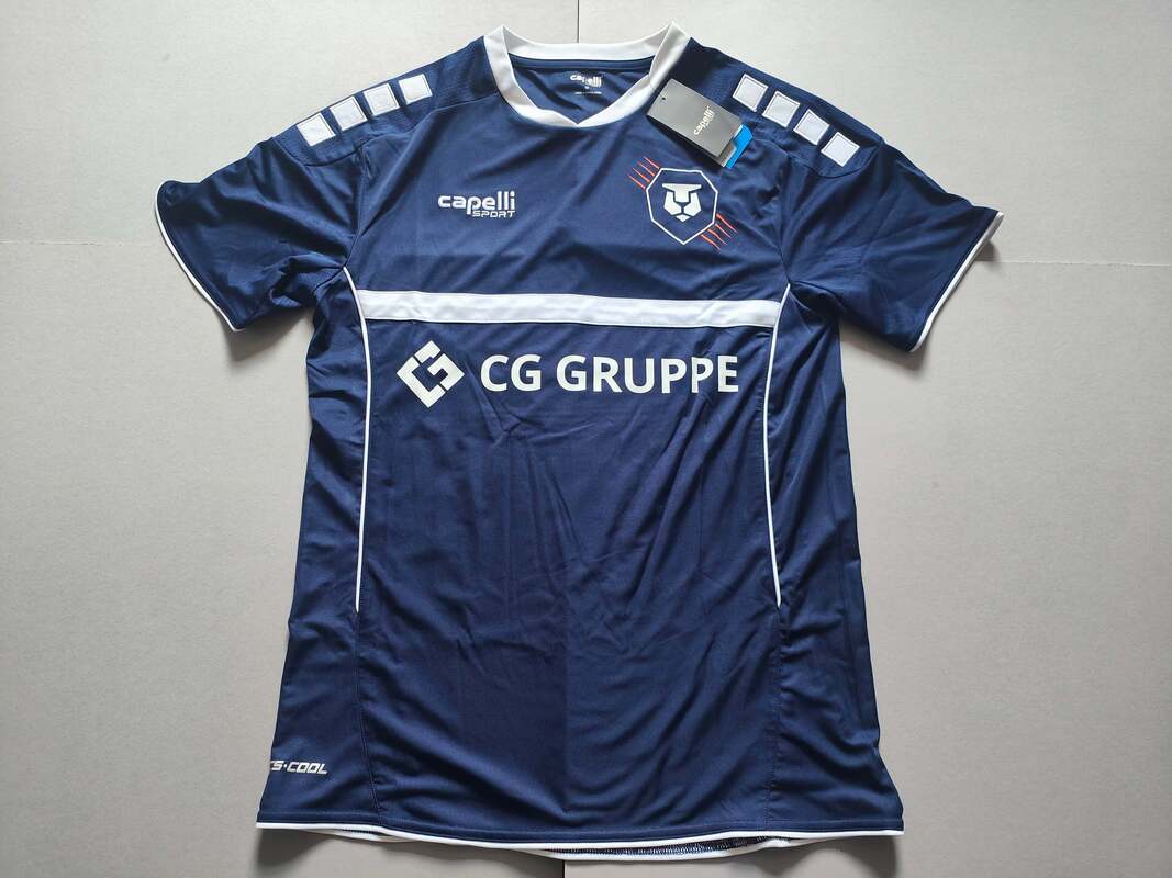 Inter Leipzig Home 2018/2019 Football Shirt Manufactured By Capelli Sport. The Club Plays Football In Germany.