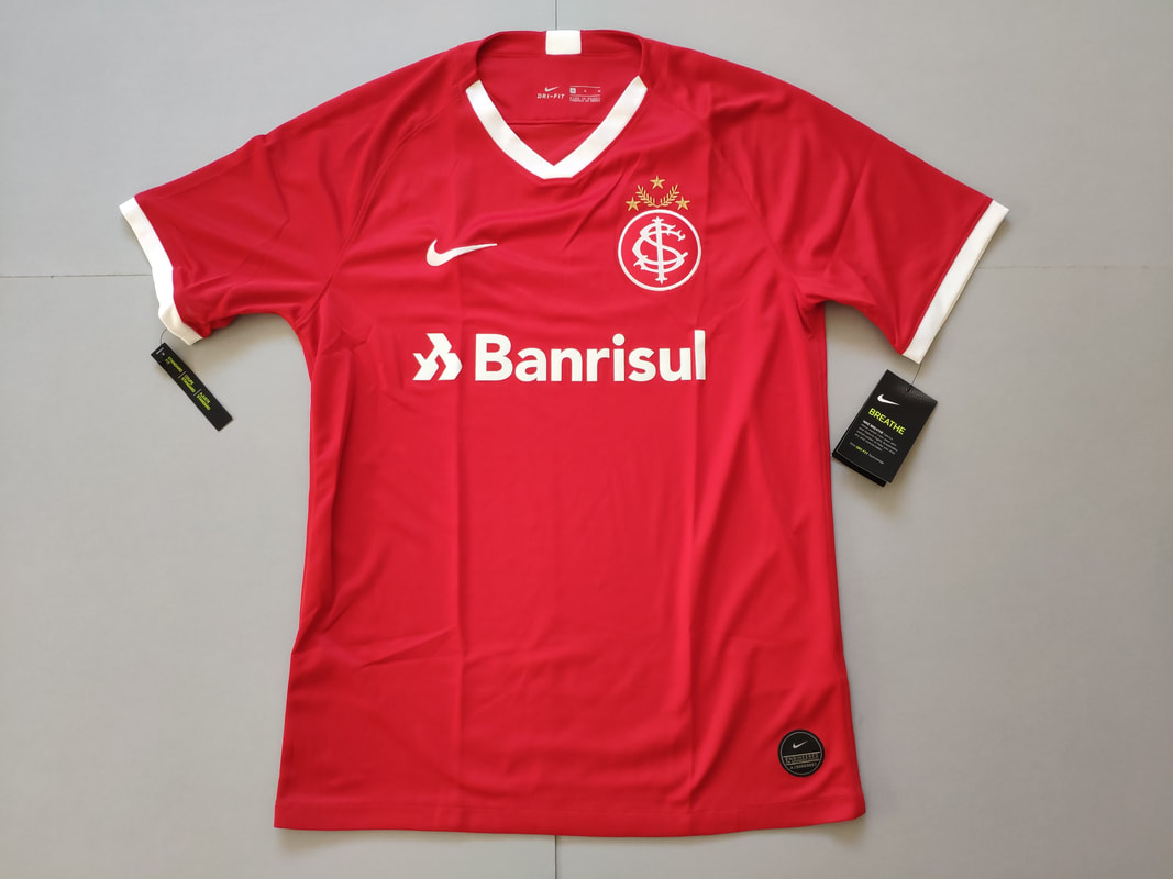 Internacional Home 2019/2020 Football Shirt Manufactured By Nike. The Club Plays Football In Brazil.