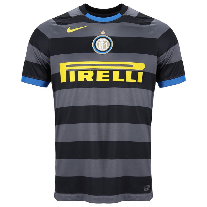 Internazionale Third 2020/2021 Football Shirt Manufactured By Nike. The Club Plays Football In Italy.