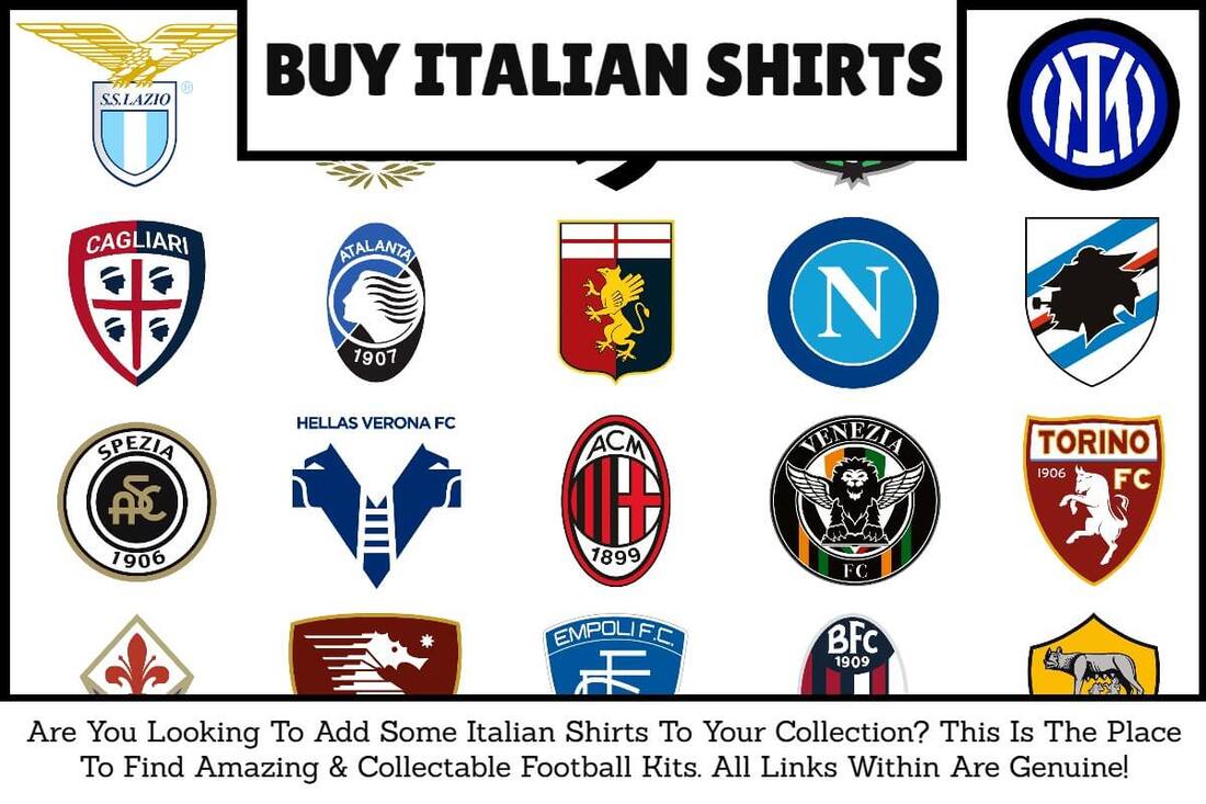 Italian Football Shirts. Italian Football Kits. Italian Football Jerseys. Buy Football Kits. Buy Football Shirts.