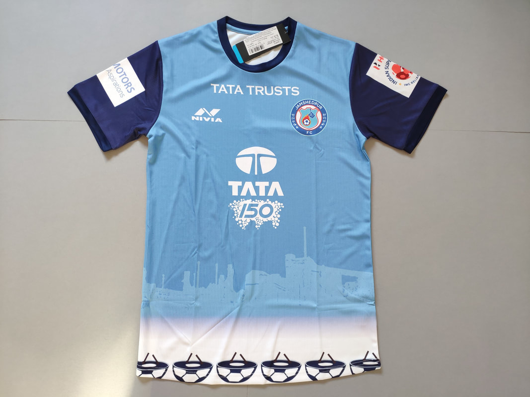 Jamshedpur FC Third 2018/2019 Football Shirt Manufactured By Nivia. The Club Plays Football In India.