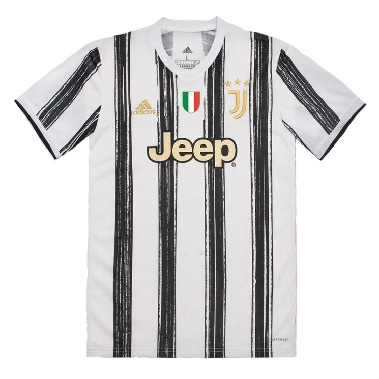 Juventus Home 2020/2021 Football Shirt Manufactured By Adidas. The Club Plays Football In Italy.