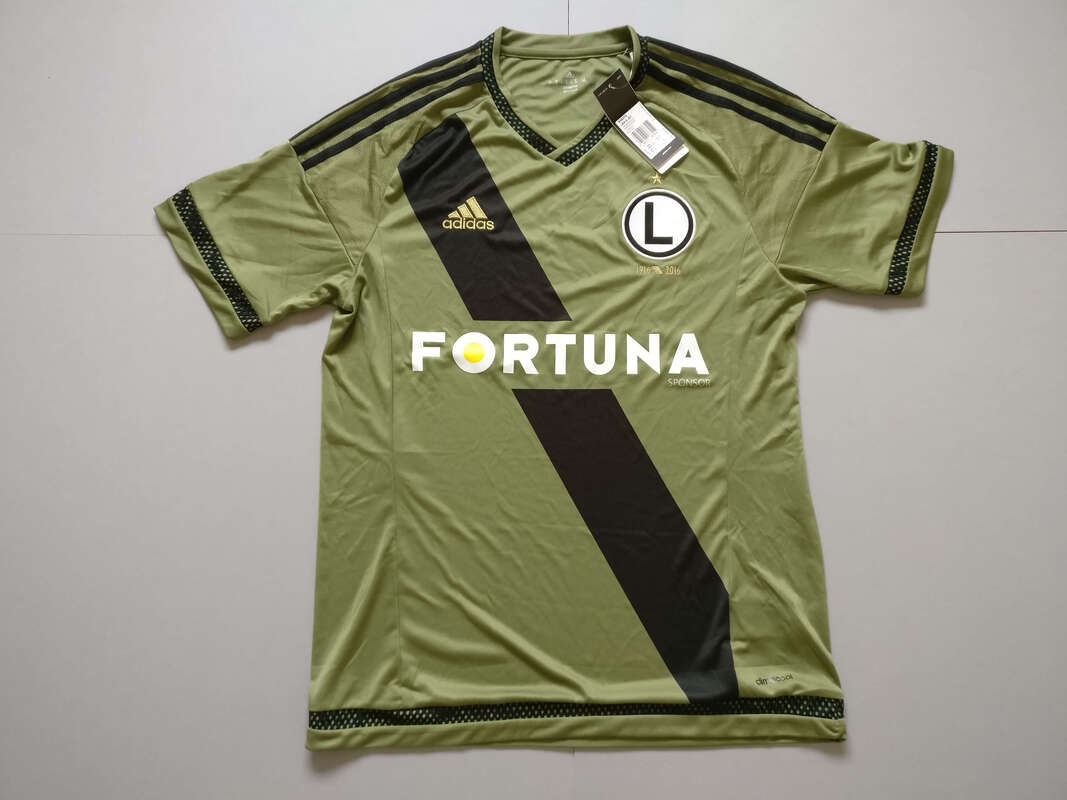 Legia Warszawa Away 2015/2016 Football Shirt Manufactured By Adidas. The Team Plays Football In Poland.