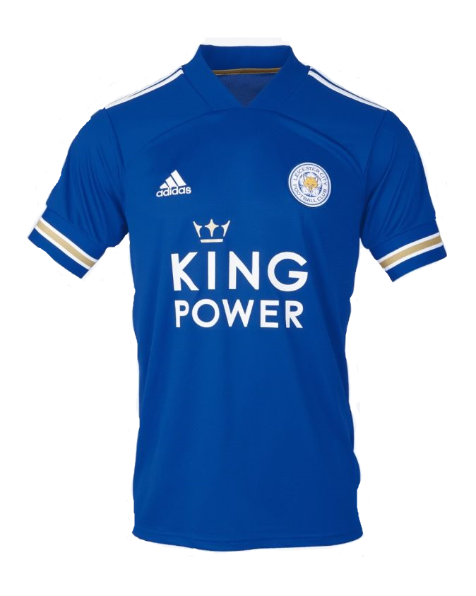 Leicester City Home 2020/2021 Football Shirt Manufactured By Adidas. The Club Plays Football In The Premier League.
