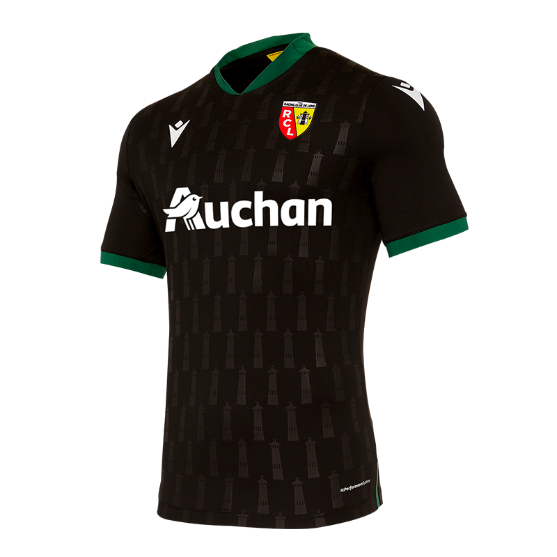 Lens​​ Away 2020/2021 Football Shirt Manufactured By Macron. The Club Plays Football In France.