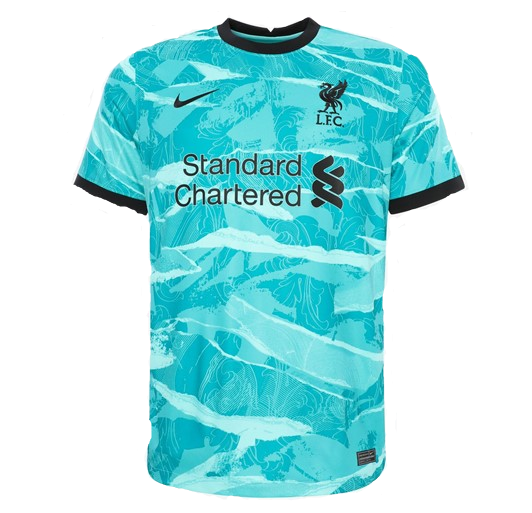 Liverpool 2020/2021 Away Football Shirt Manufactured By Nike. The Club Plays Football In England.