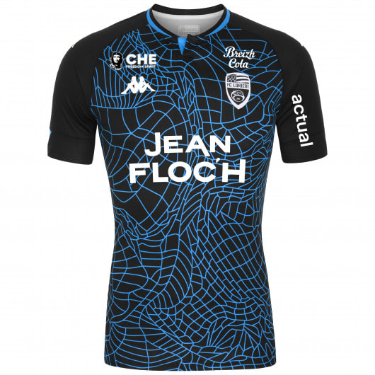 Lorient​​​​​​ Third 2020/2021 Football Shirt Manufactured By Kappa. The Club Plays Football In France.