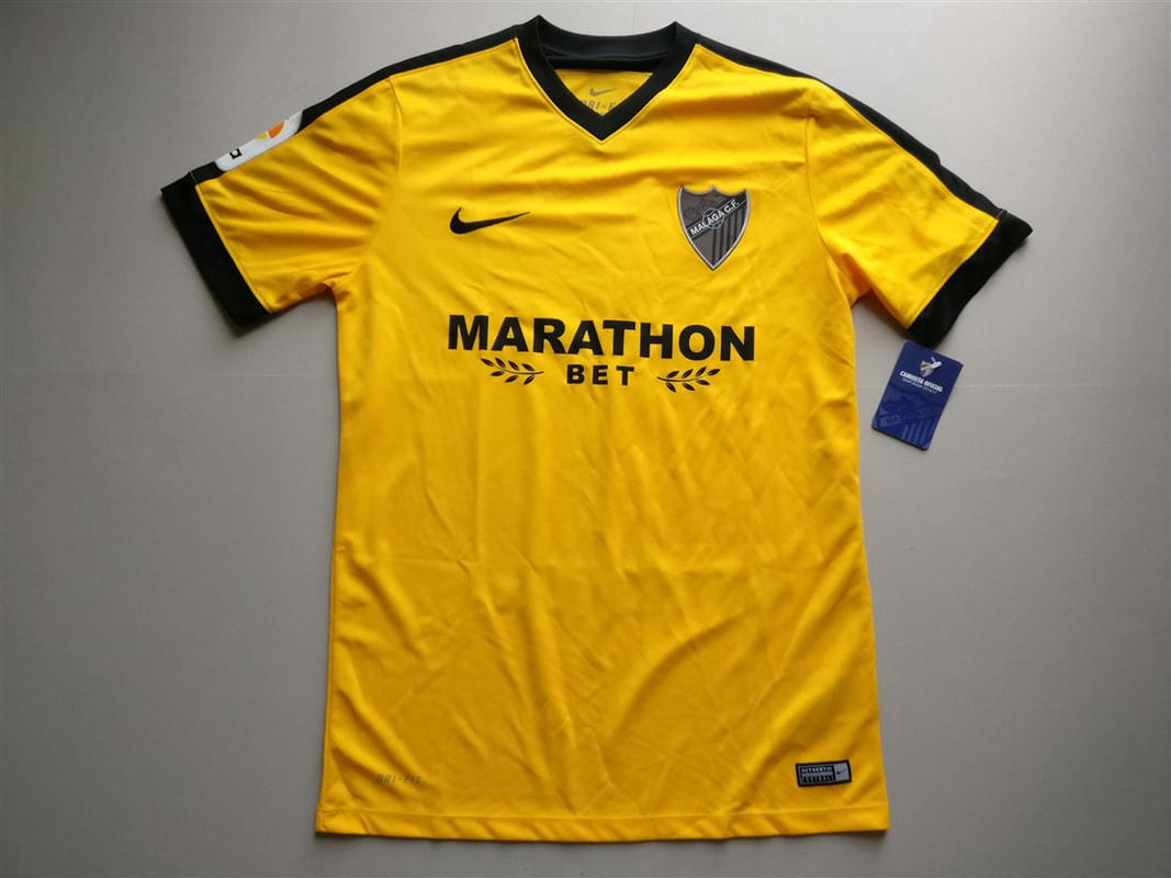 Málaga Club de Fútbol Away 2016/2017 shirt. BNWT. Medium. Club football shirts