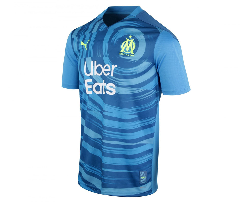 Marseille​​​​​​ Third 2020/2021 Football Shirt Manufactured By Puma. The Club Plays Football In France.