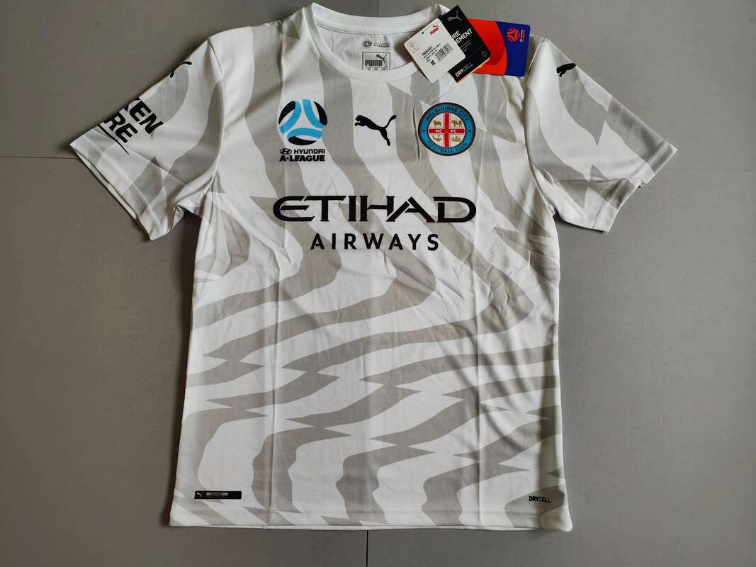 Melbourne City FC Away 2019/2020 Football Shirt Manufactured By Puma. The Club Plays Football In Australia.