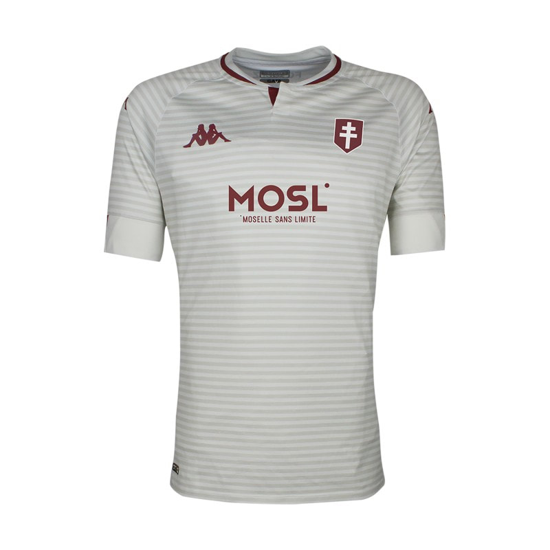 Metz​​​​​​ Away 2020/2021 Football Shirt Manufactured By Kappa. The Club Plays Football In France.