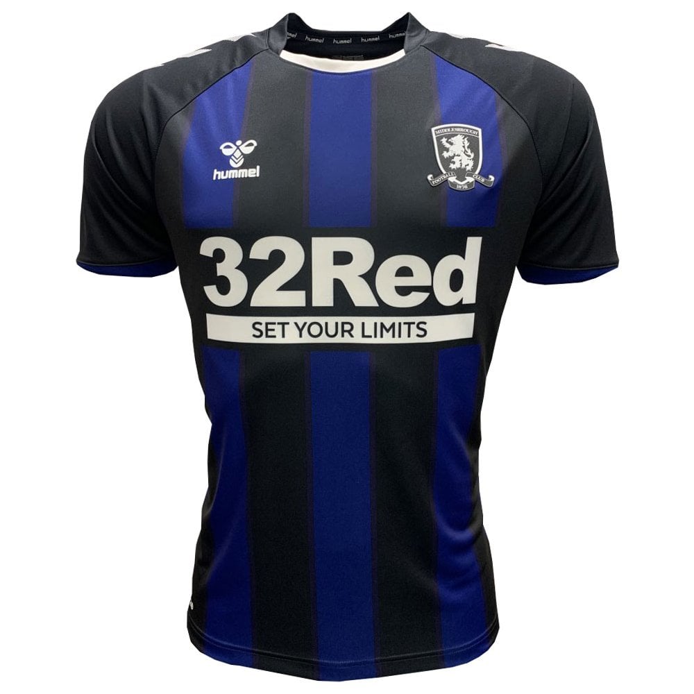 Middlesbrough Away 2020/2021 Football Shirt Manufactured By Hummel. The Club Plays Football In The Championship.